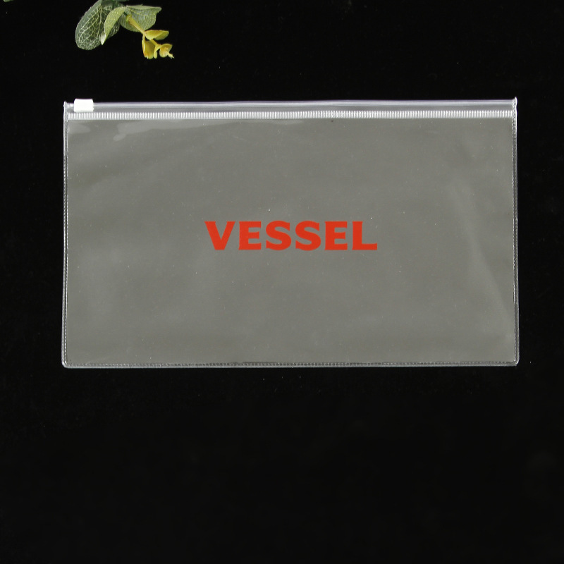 Factory custom PVC zipper bag transparent cosmetic packaging bag plastic self-sealing bag custom printing log