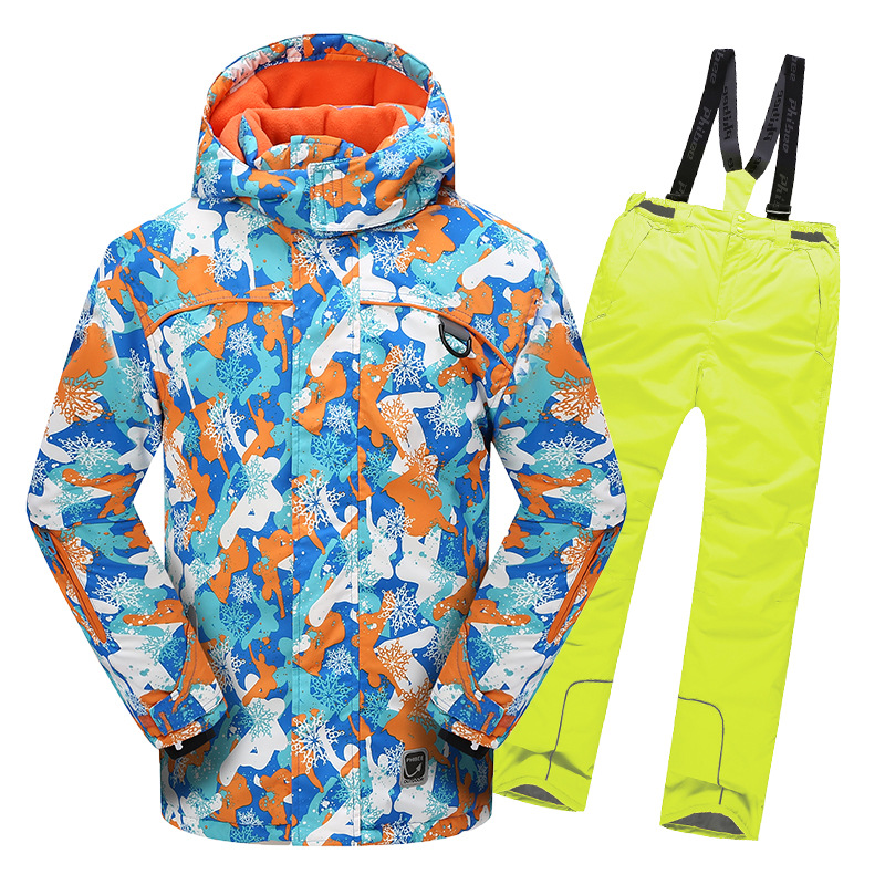 Picture of Cross-border e-commerce Phoebe Elephant Children's Ski Suit Warm Jacket Outdoor Thickened Waterproof for Boys and Girls