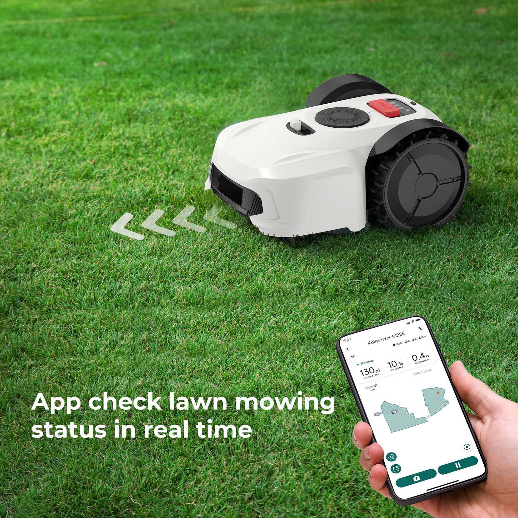 Source factory HT18P intelligent lawn mower with boundary intelligent navigation wheel lawn mower villa garden