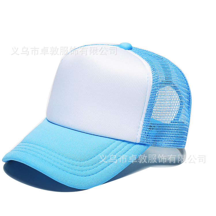 Picture of Sponge net cap printed logo blank advertising cap factory wholesale travel hat parent-child cap embroidered baseball cap