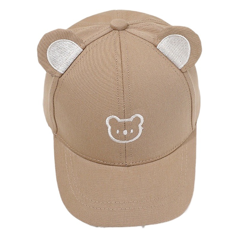 Baby Bear Hat Boy Cute Super Cute Baseball Cap Girls Sunscreen Shade Cap Baby Spring and Summer Thin