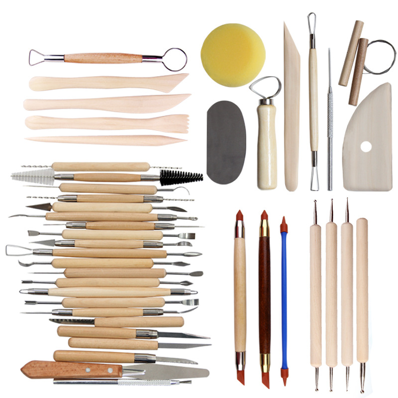 Picture of Cross-border clay sculpture ceramic art Clay Clay scraper multi-purpose stainless steel pellet Rod carving clay tools wholesale