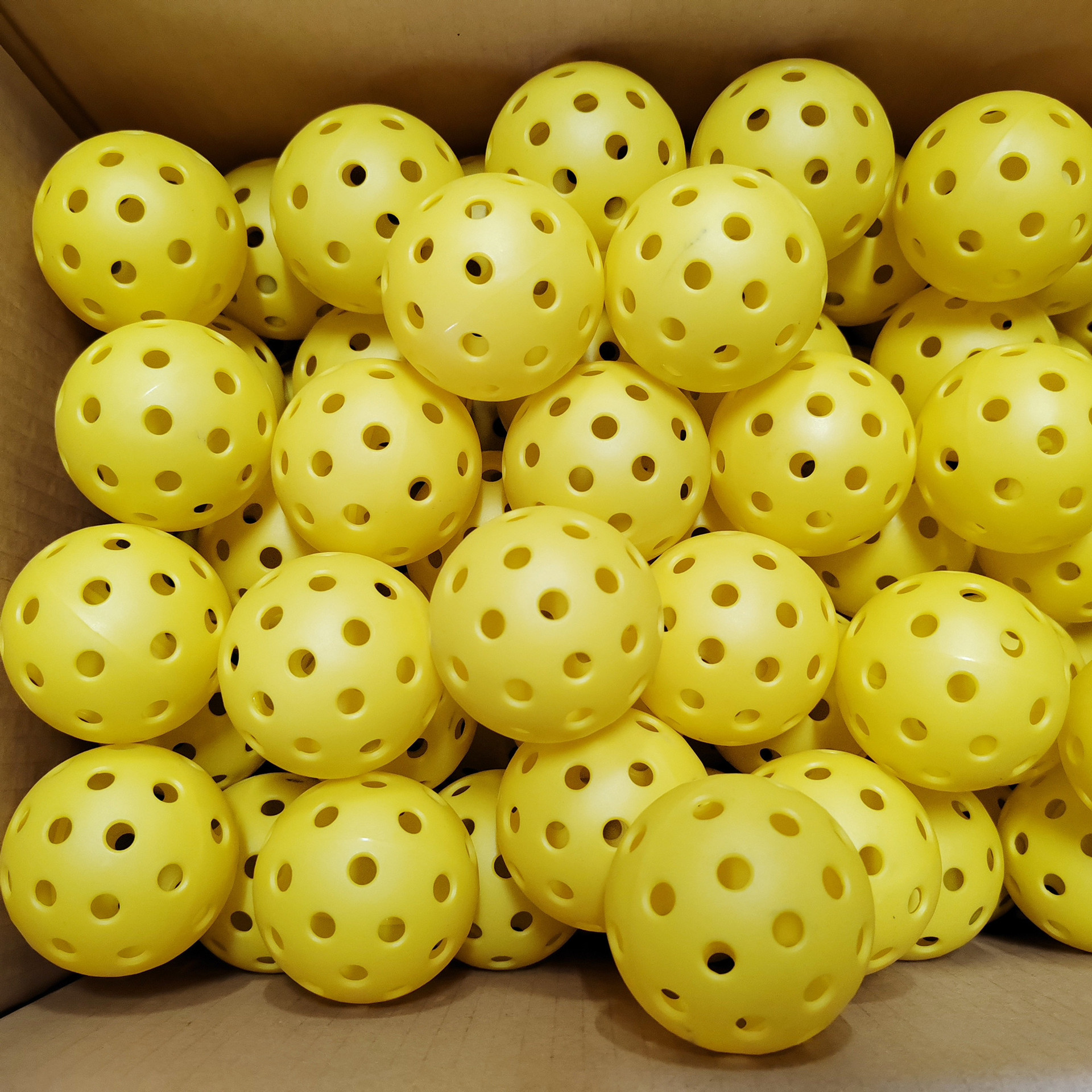 Picture of Direct sales in stock peak ball 40 hole/26 hole ball hole ball pickleballs74mm rotational molding luminous ball