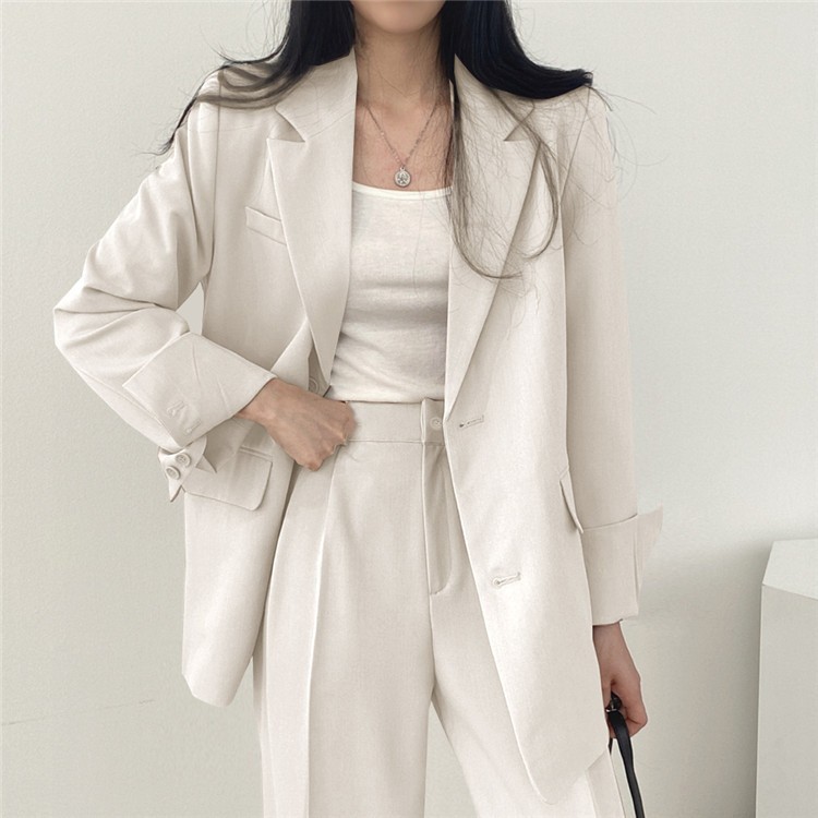Picture of Suit Jacket High Sense Women's Spring and Autumn Design Sense Thin Niche Professional suit Temperament Slim-fit Small Suit Two-piece Set