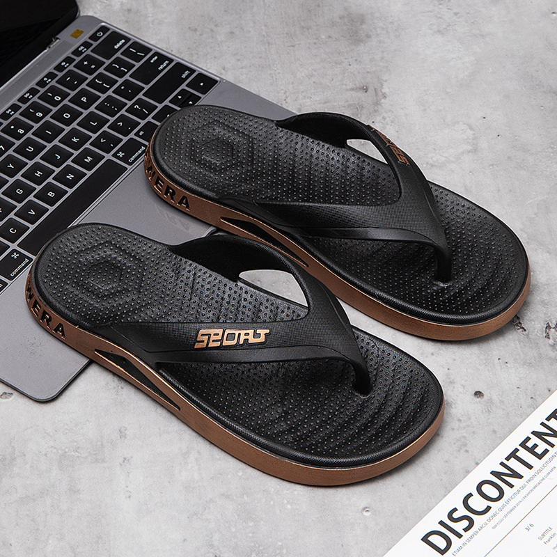 Picture of New minimalist flip-flops men's outer wear non-slip outdoor leisure flip-flops men's beach fashion sandals wholesale