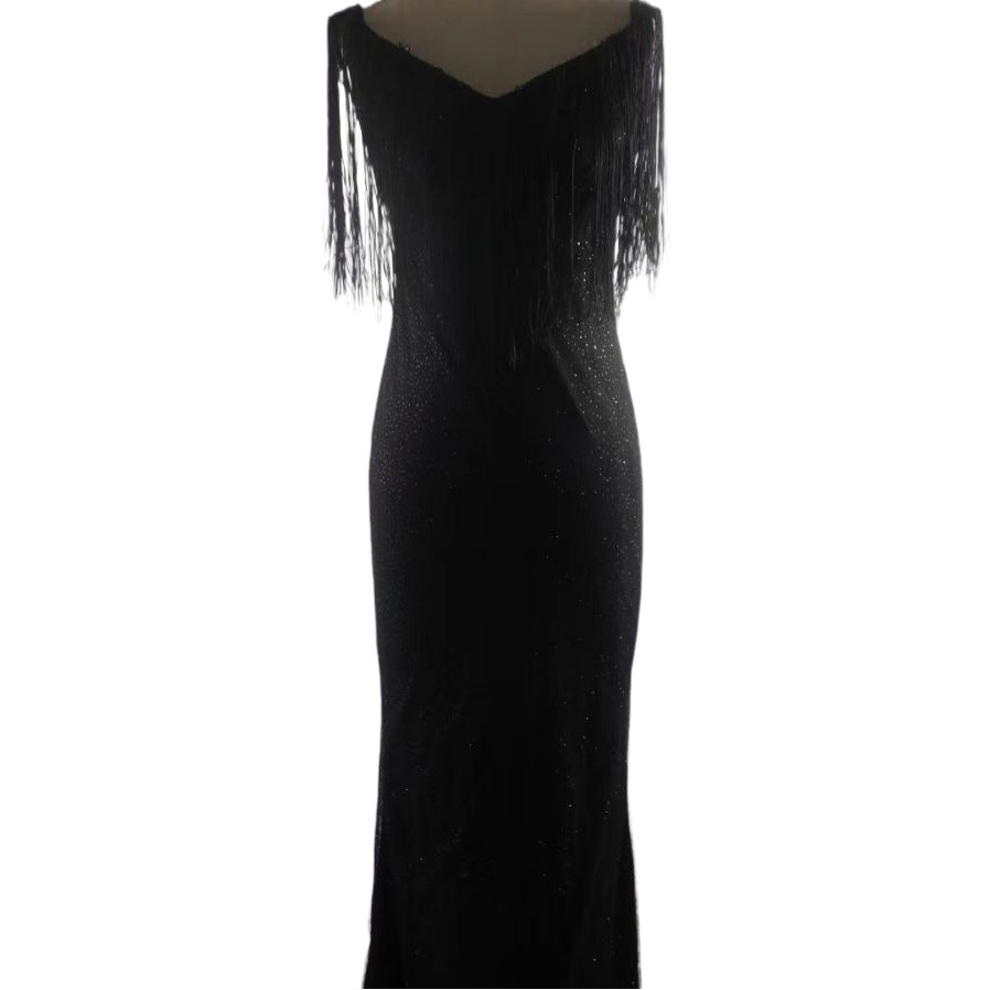 European and American foreign trade new dress wish Amazon sexy V-neck sleeveless slim hip dress
