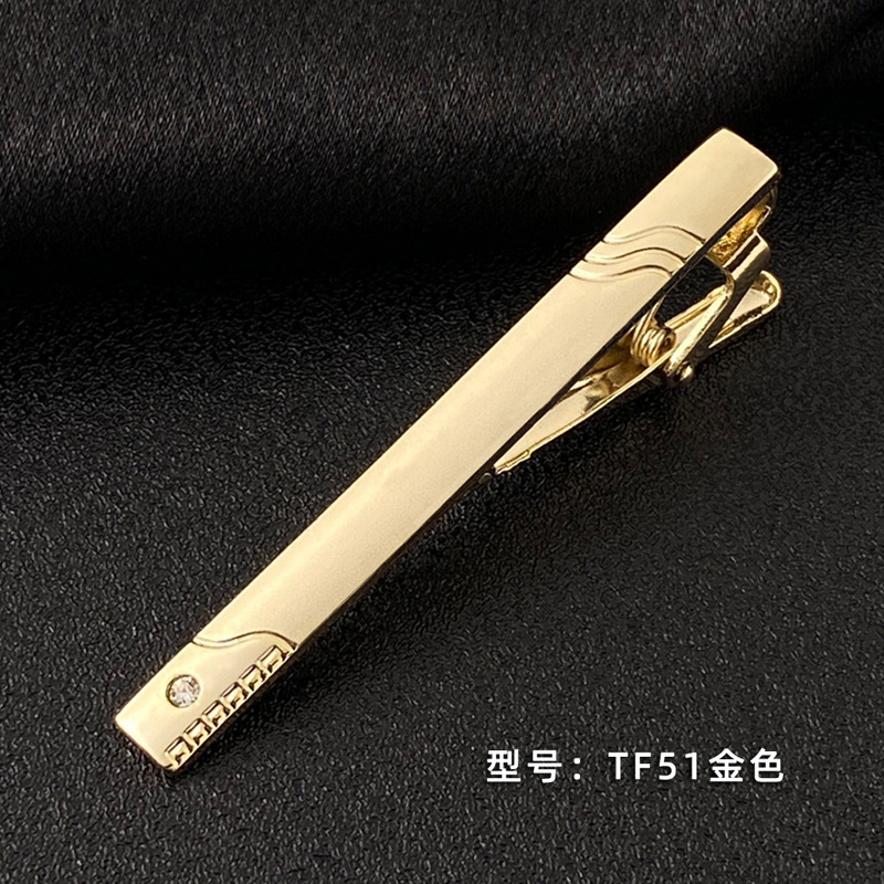 Picture of Men's Tie Clip Manufacturer Direct Sales Yiwu Cross-Border Business Metal Tie Clip Tieclips Bow Tie Business Style