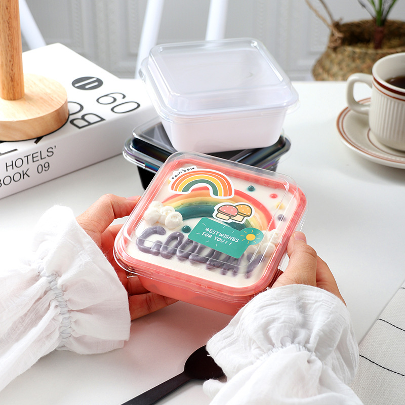 ins style hand-painted internet celebrity cake box baking dessert macaron Banji bento box packing box Festival packing box