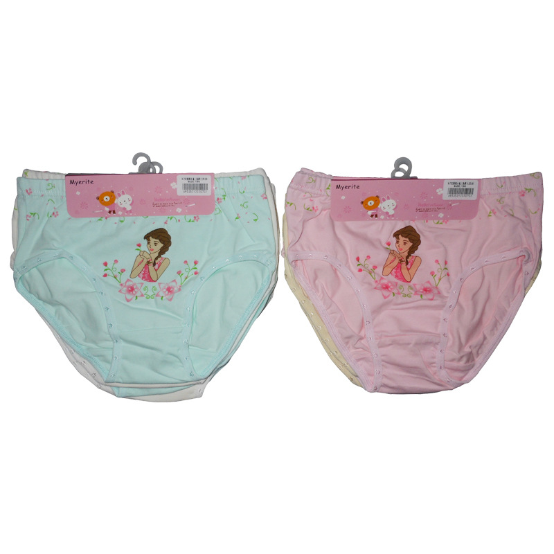 Picture of Girls' Briefs Combed Cotton Children's Student Underwear Children's Baby Briefs Girls' Leggings Manufacturer