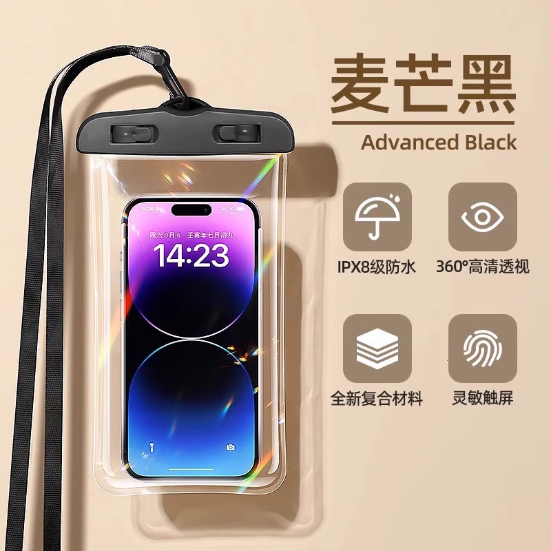 Picture of Mobile Phone Waterproof Bag Touchscreen Swimming Self-sealing Sealed Bag Seaside Diving Photo Drifting Transparent Waterproof Mobile Phone Case