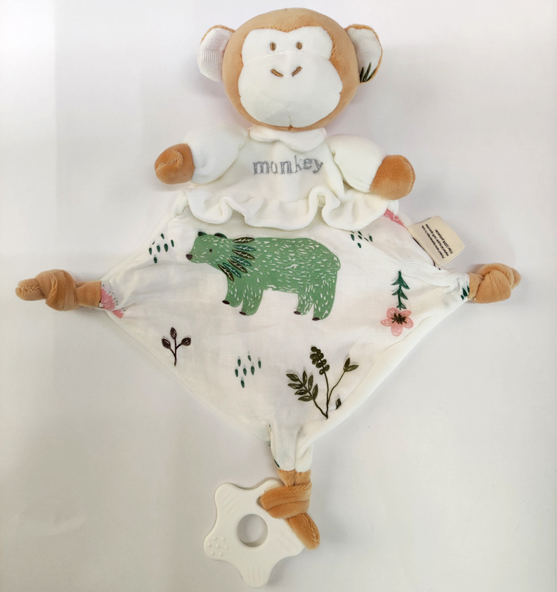 Picture of Baby early education puzzle anting towel bean label can be imported bite baby soothing sleeping doll manufacturers direct supply