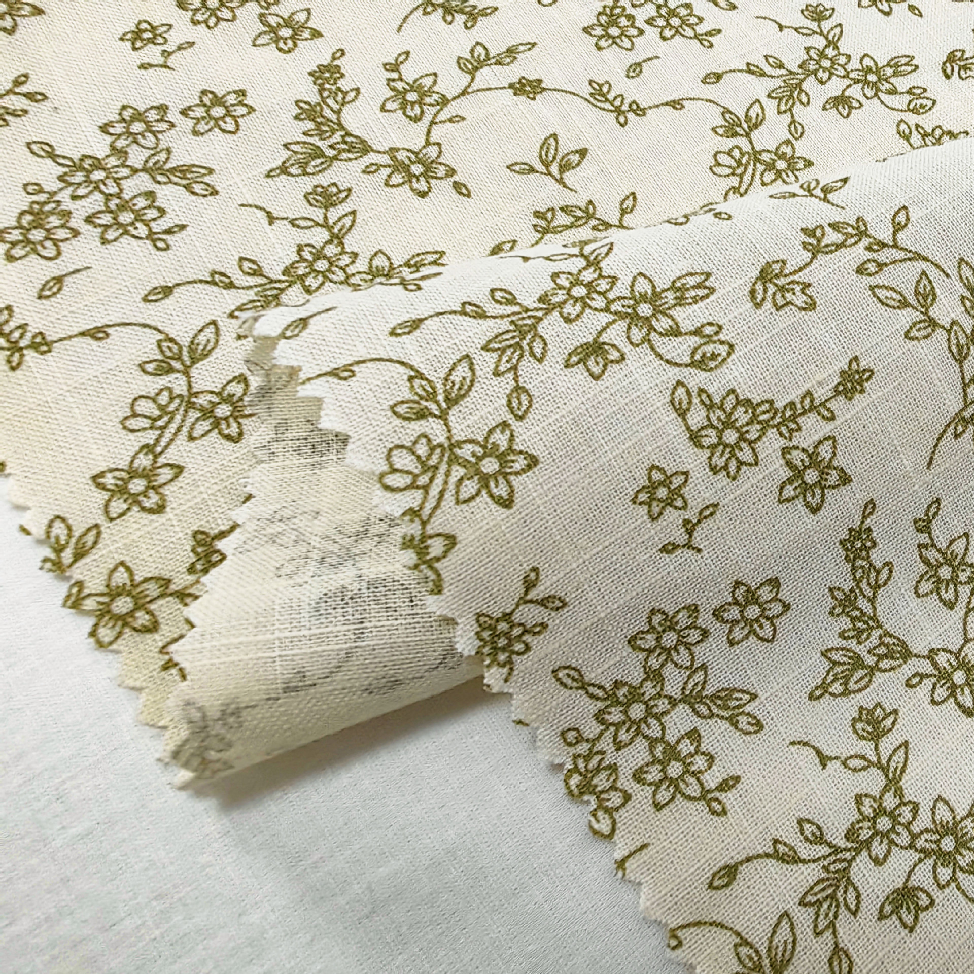Picture of Cotton Bamboo Jacquard Fabric Floret Japanese and Korean Printed dress Children's Wear Table Cloth Fashion Fabric Home Boutique