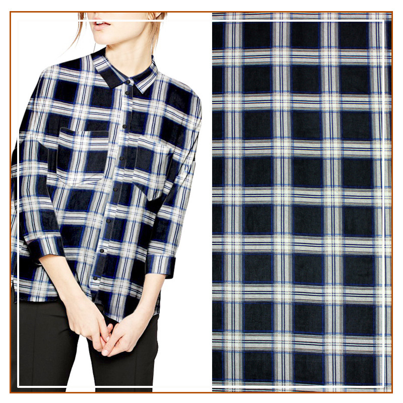 Chiffon Plaid Printed Fabric Dress Suspender Skirt Blouse Sun Protection Clothing Fabric 2024 Live Broadcast Hot Product