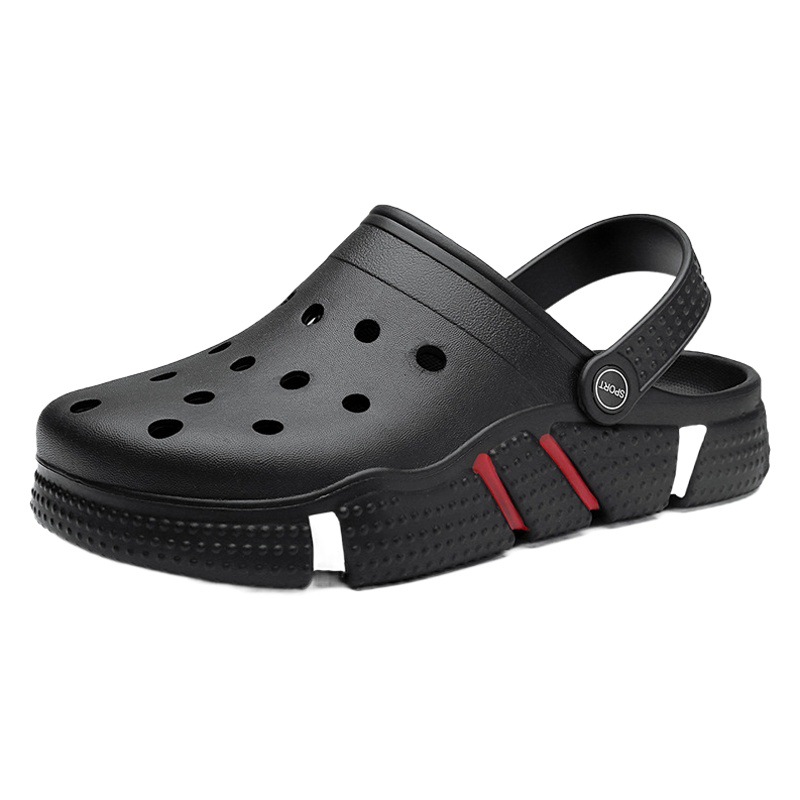 Hole Shoes Men's Fashionable Outdoor Wear plus size Slippers Dual-purpose Sandals Household Non-slip Summer New Beach Sandals