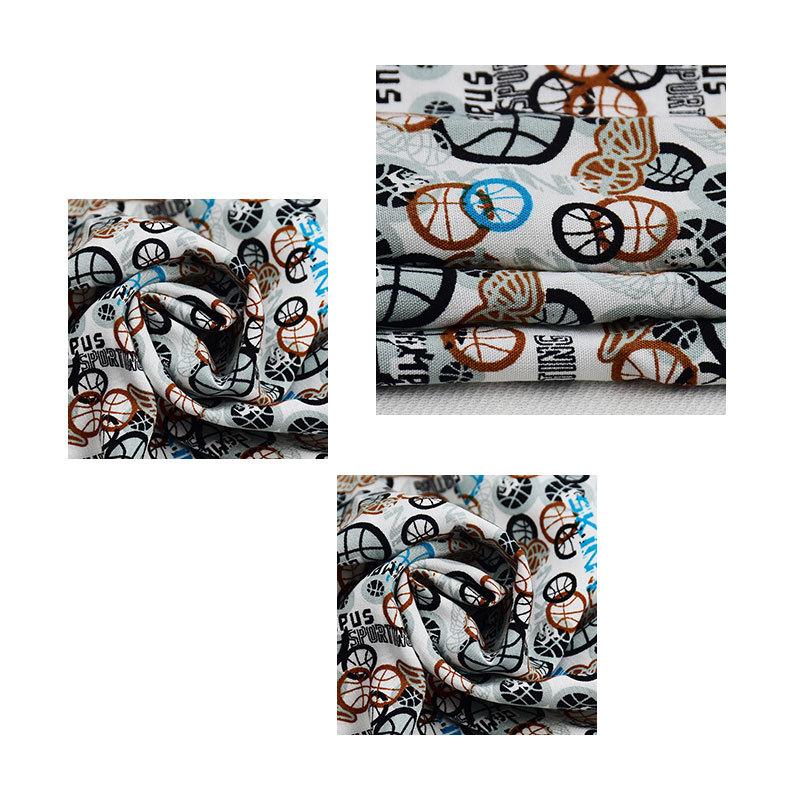 Factory wholesale active rayon printing soft and comfortable summer children's clothing fabric R45 * 45*100*80