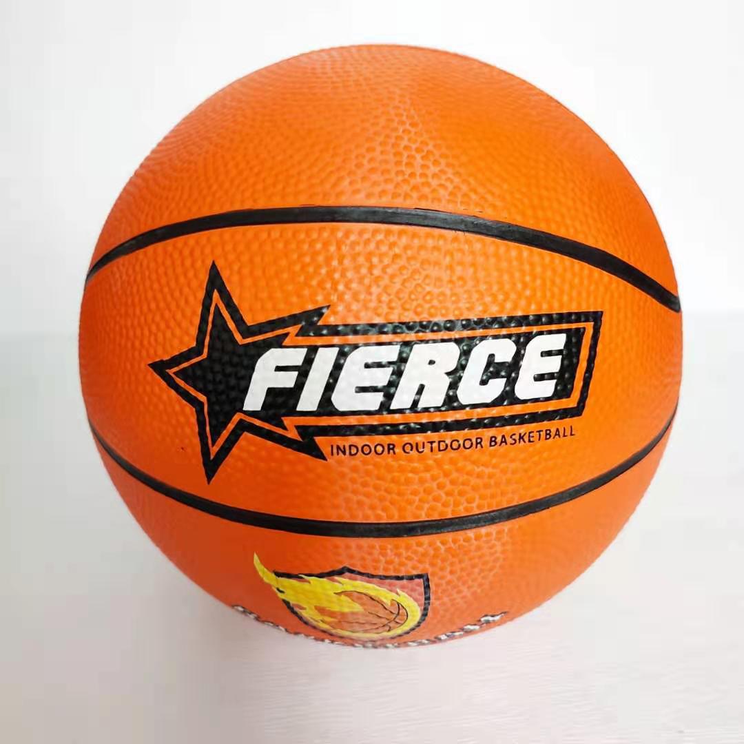 Wholesale 3 rubber basketball monochrome kindergarten basketball ball cartoon toy basketball