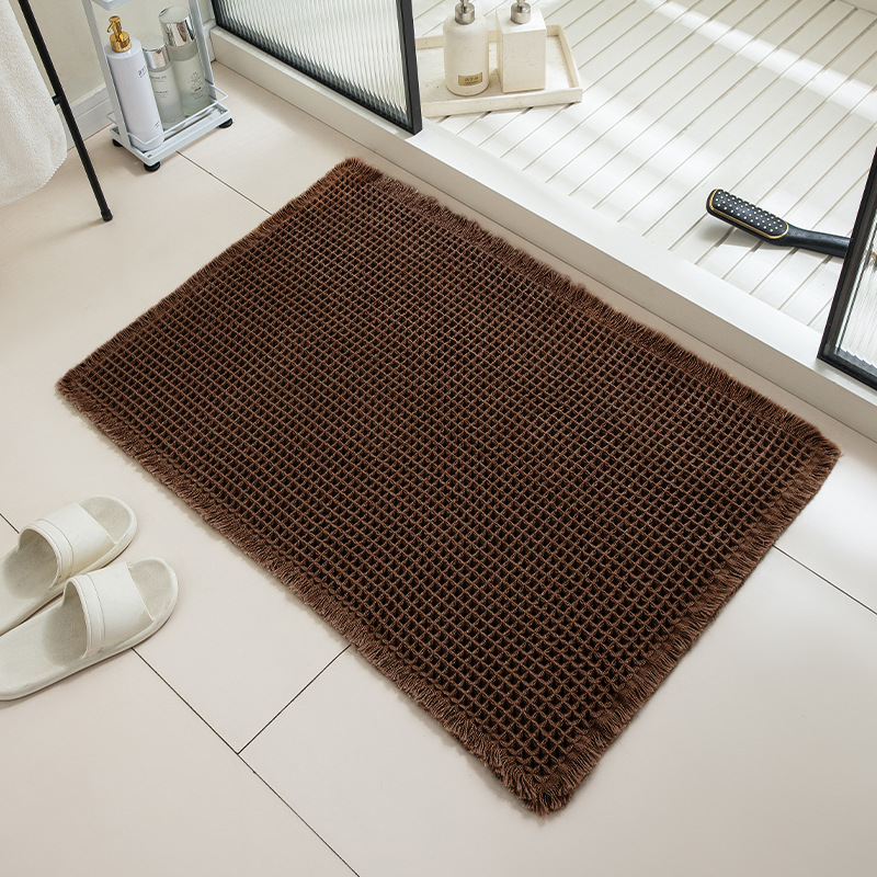 Picture of Bathroom Floor Mats, Bathroom Door Non-Slip Mats, Bedroom Entry Door Mats, Household Absorbent Mats, Toilet Carpets