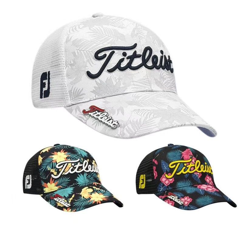 Hot Selling New Golf Cap with Mark Shade Sun Protection Hat Eco Print Casual Hat GOLF