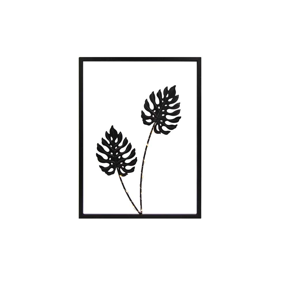 Picture of New Leaf Iron Wall Decoration Creative Living Room Sofa Background Wall Hanging Flower and Leaf Wall Hanging Iron Crafts