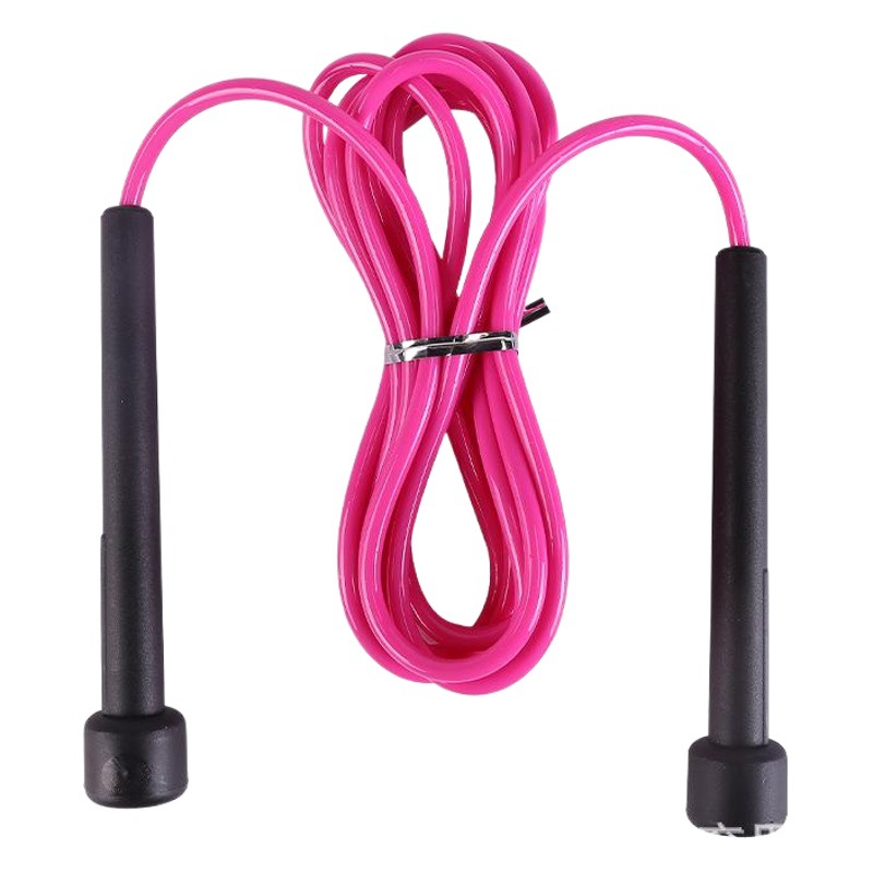 OPP bag fast jump rope penholder small handle PVC jump rope test jump rope rubber jump rope plastic small jump rope