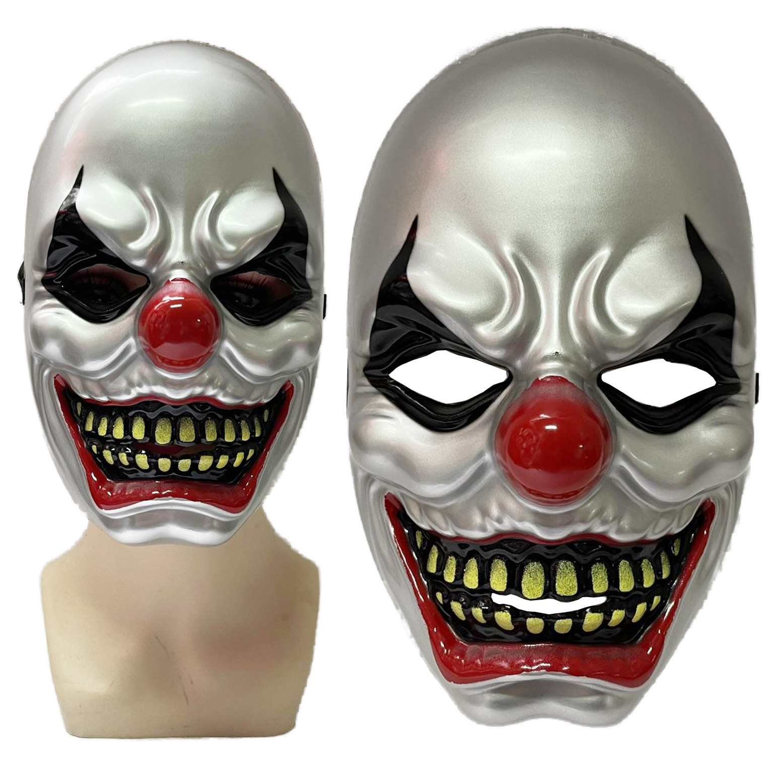 Halloween Full Face Adult Male Horror Clown Mask Evil Smiley Mask Clown Ghost Festival Horror Mask Mask