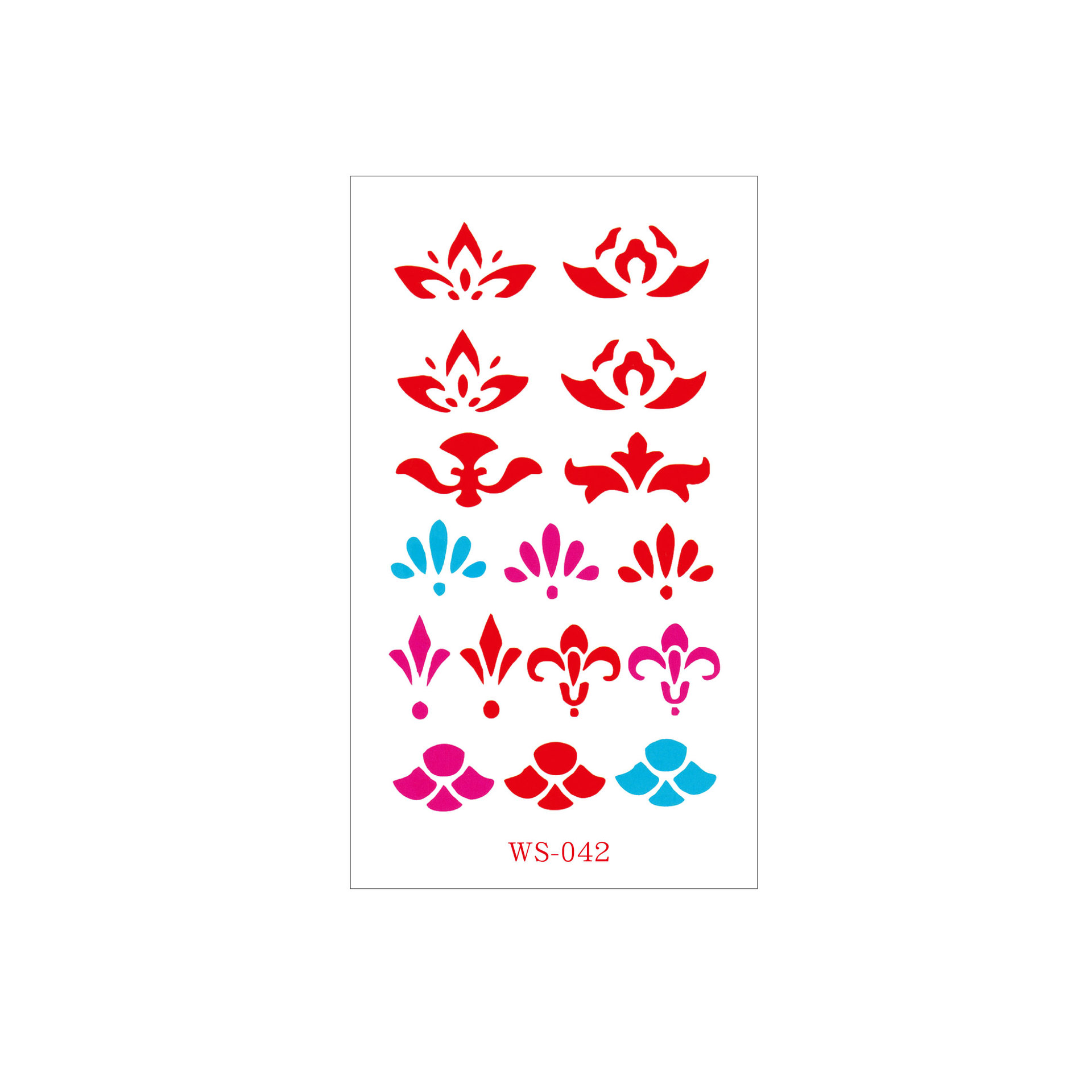 Picture of New Nezha Acrylic Face Tattoo Sticker Children's Forehead Print Eyebrow Sticker Waterproof Sweat Painted Face Sticker