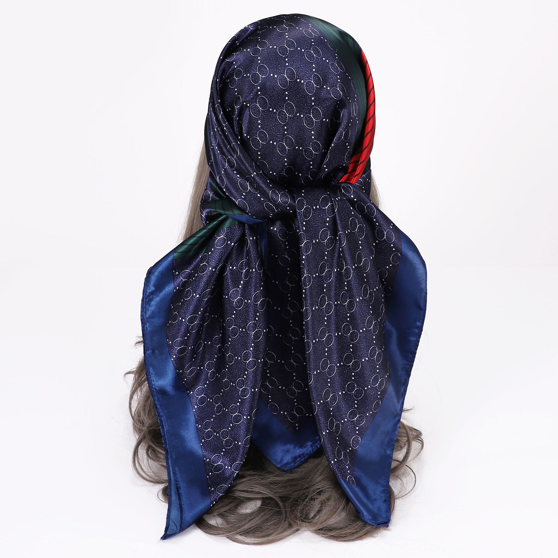 Picture of Simulated Silk Scarf Women's Headscarf 90*90cm Square Scarf Pattern Scarf Shawl European and American Cross-Border Scarf Wholesale
