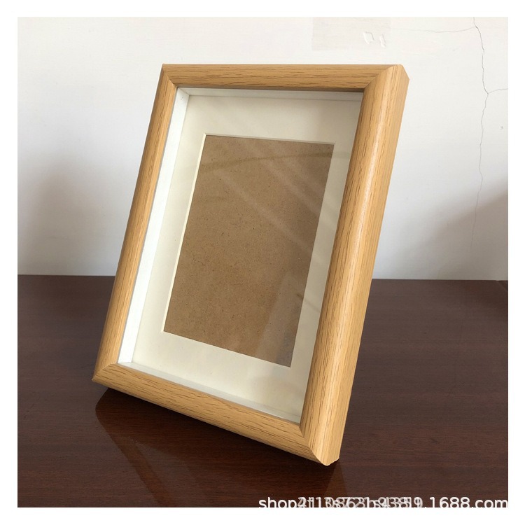 Picture of Factory in stock simple hollow photo frame wall 7 inch 8 inch 10 inch A4 wooden diy creative inspirational photo frame table