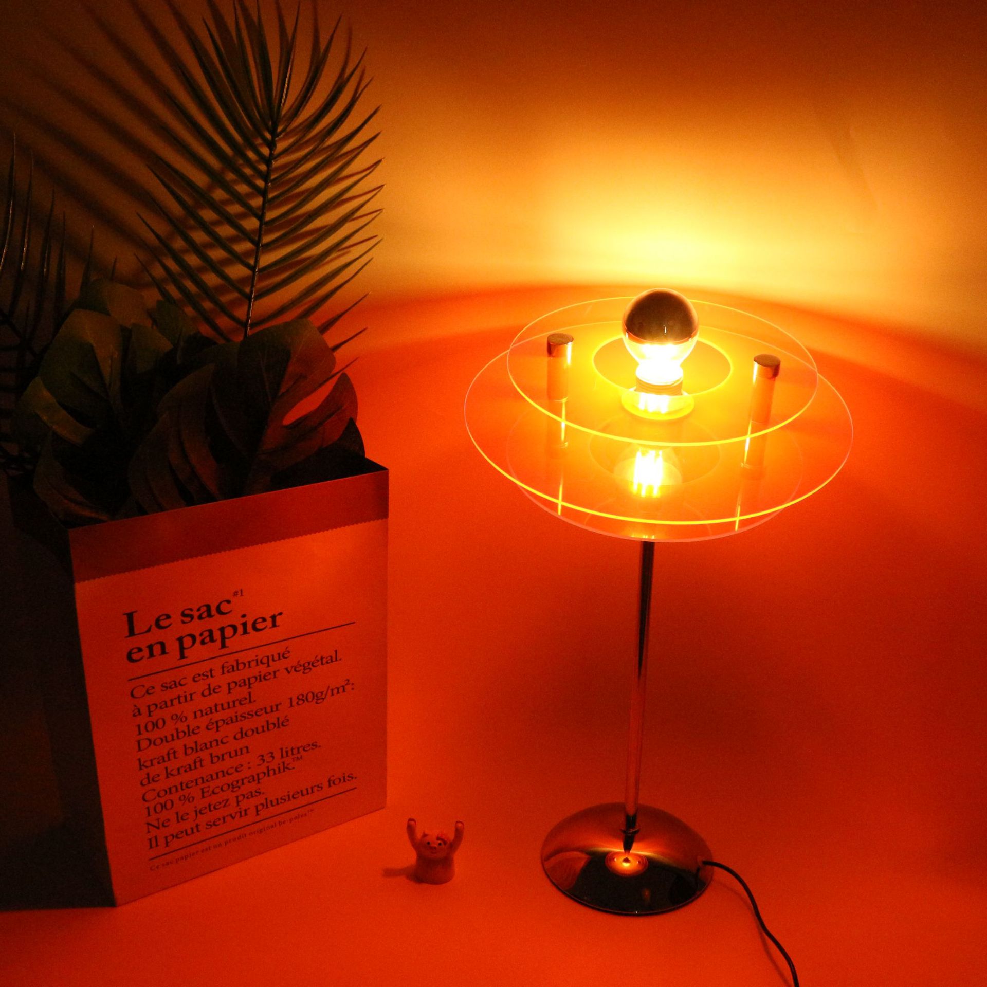 Cross-border Creative Gift ins Colorful UFO Bauhaus Table Lamp Internet Celebrity Atmosphere Lamp DIY Bedroom Romantic Sunset Lamp