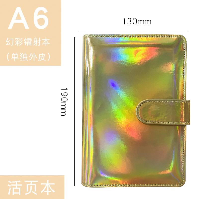 Picture of Foreign trade for colorful laser Macaron loose-leaf notebook a6 notepad creative trend notebook wholesale