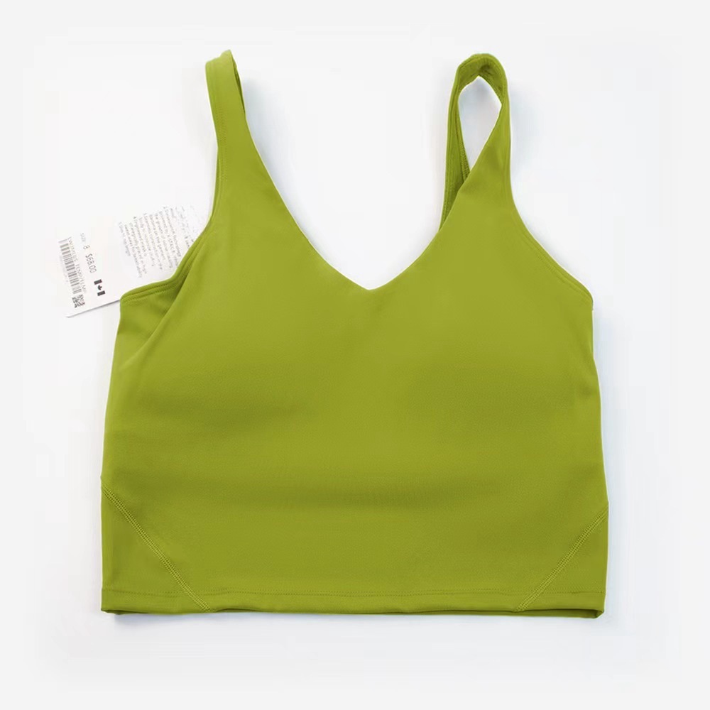 Picture of New Style Yoga Clothing Nylon Naked Tight-fit Sports Bra Women's Bra All-match Fitness Beauty Back Underwear Vest Gather-up