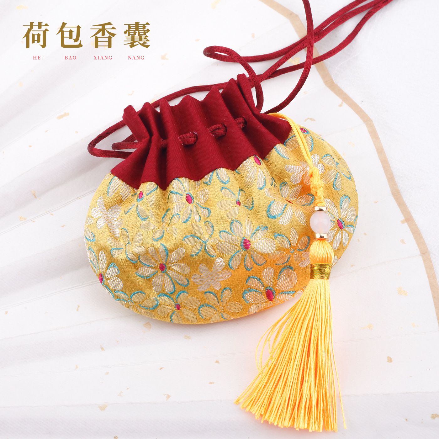 Picture of Carry-on antique sachet sachet empty bag Dragon Boat Festival Wormwood sachet Chinese style purse Hanfu accessories manufacturers