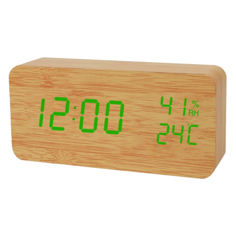 Factory antique LED creative electronic clock bedside living room luminous sound control Digital Display student special alarm clock wholesale