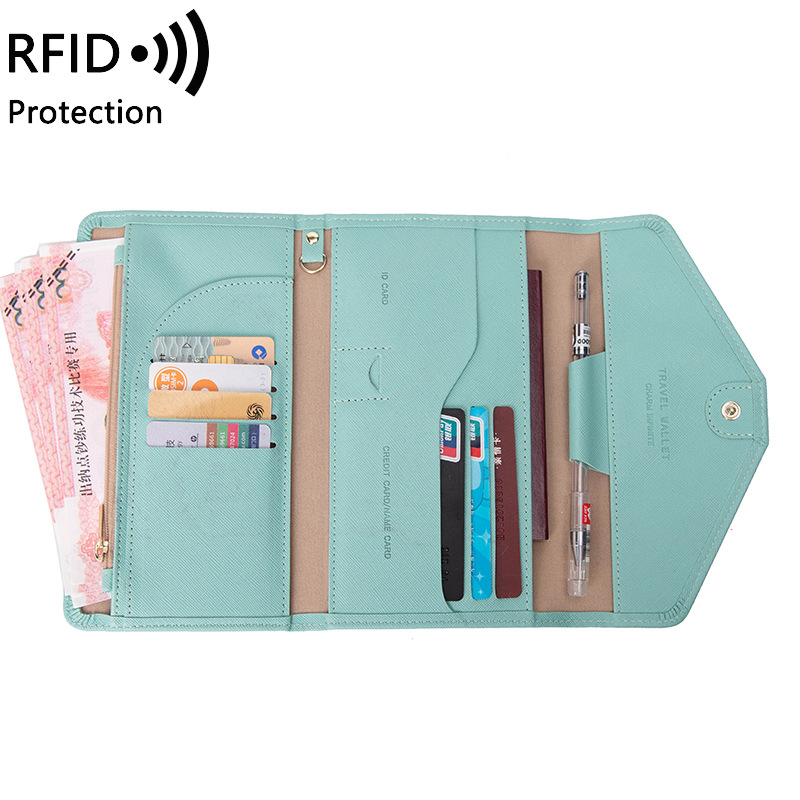 Picture of Cross-Border Passport Bag for Women 2023 New Rfid Multi-Functional Ticket Document Bag for Men and Women Overseas Travel Passport Holder
