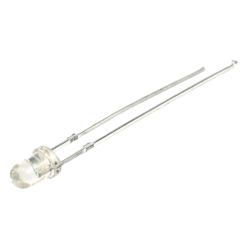 3mm transparent white red F3 red light round head with side short foot indicator highlight high quality LED light emitting diode