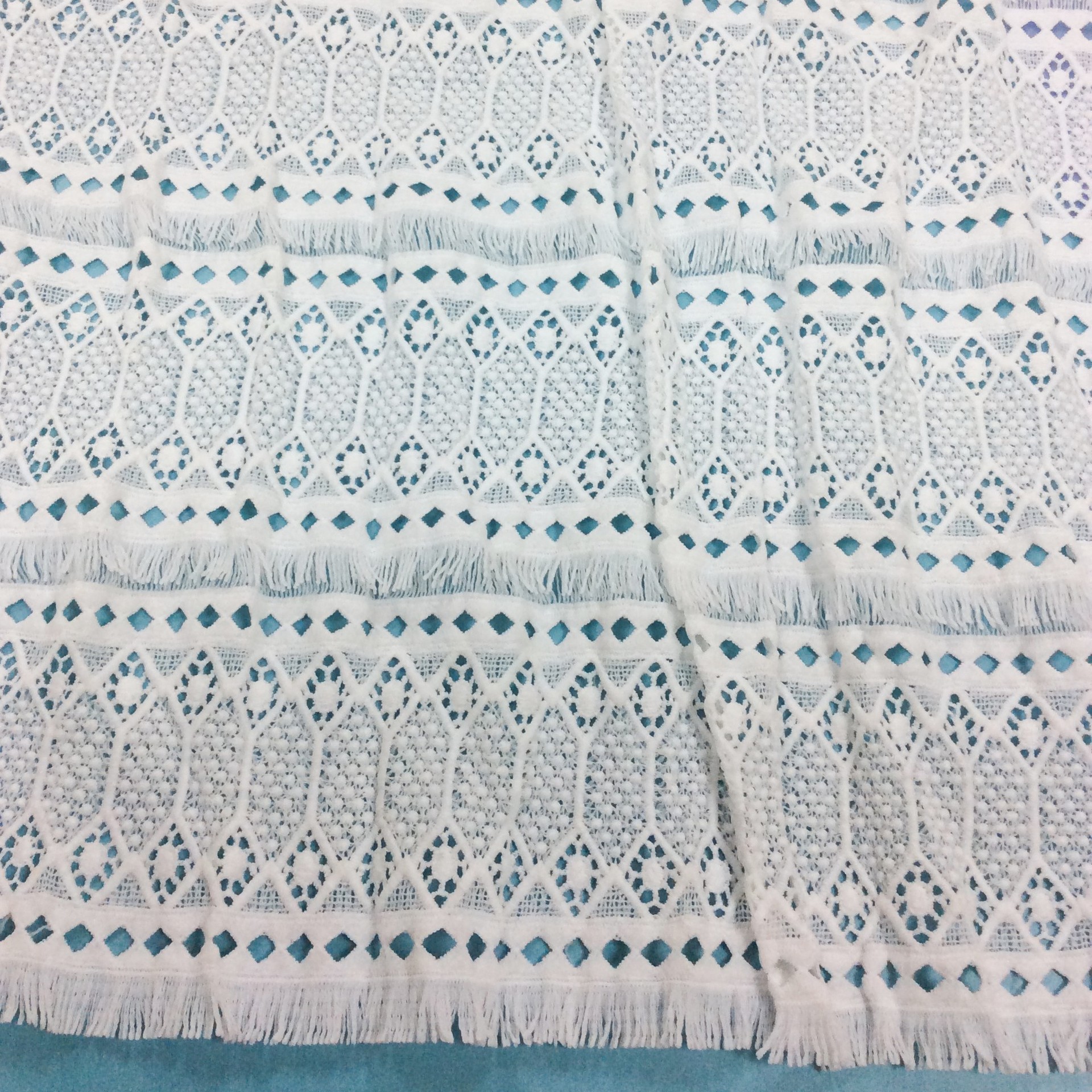 Hollow crochet water soluble milk silk embroidery fabric thick clothing clothing bags handmade DIY accessories lace fabric