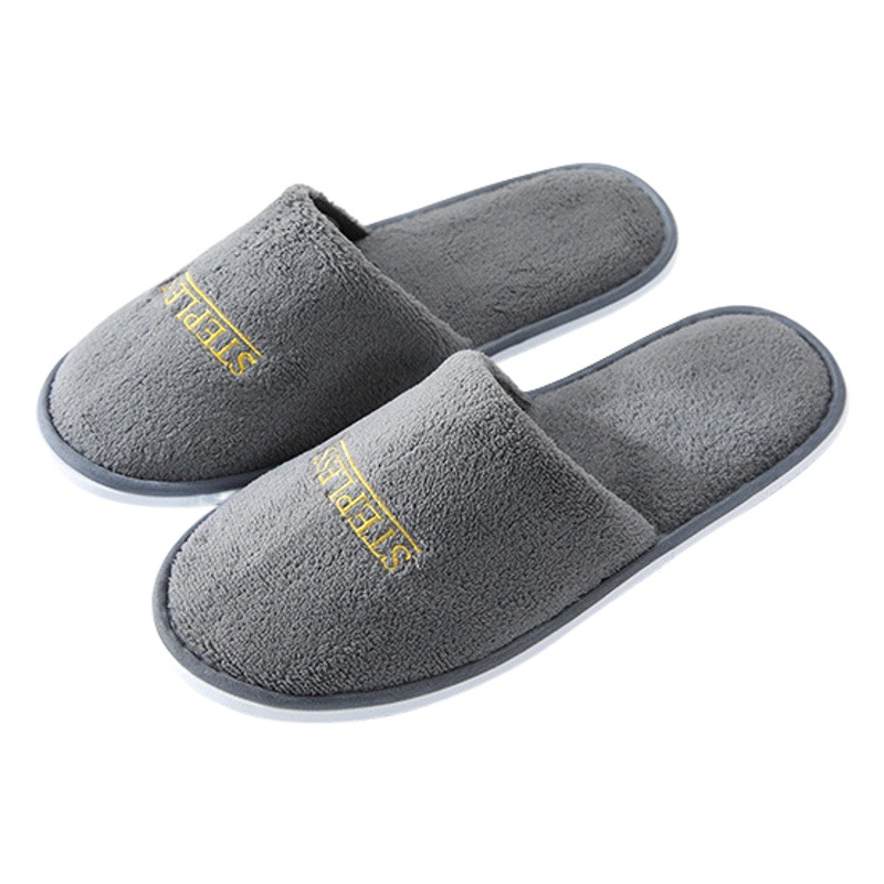 Disposable slippers for hotels and hotels coral fleece manufacturers home indoor summer portable travel environmental protection tow