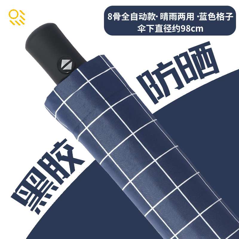 Picture of A large number of wholesale automatic umbrella women's folding dual-purpose umbrella sunscreen UV protection sun umbrella printable advertising
