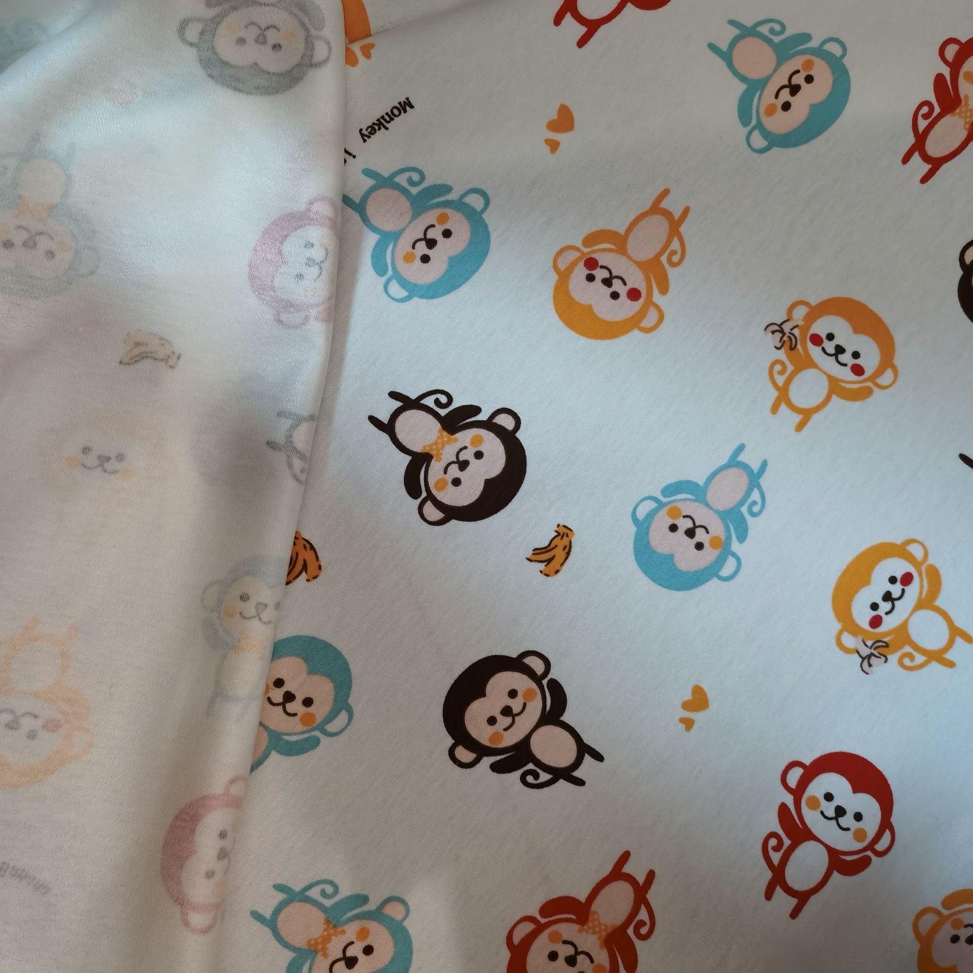Picture of Printed Cotton Wool Diaper Pad Fabric Cotton Wool Fabric Composite TPU Waterproof Bamboo Fiber Diaper Pad Fabric