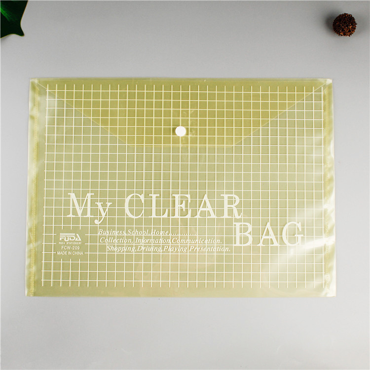 Picture of Direct Selling Office Supplies Stationery Pp Transparent Snap 18C File Bag Information Bag Folder A4