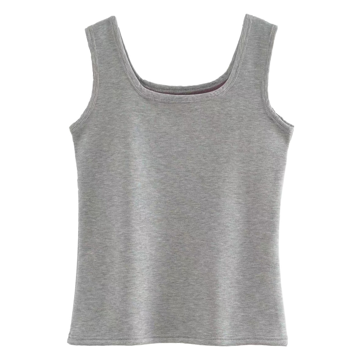 Autumn and Winter Warm Camisole Women's fleece-lined Thickened Round Neck Slim-fit Inner Super Warm Top Women's Base Shirt