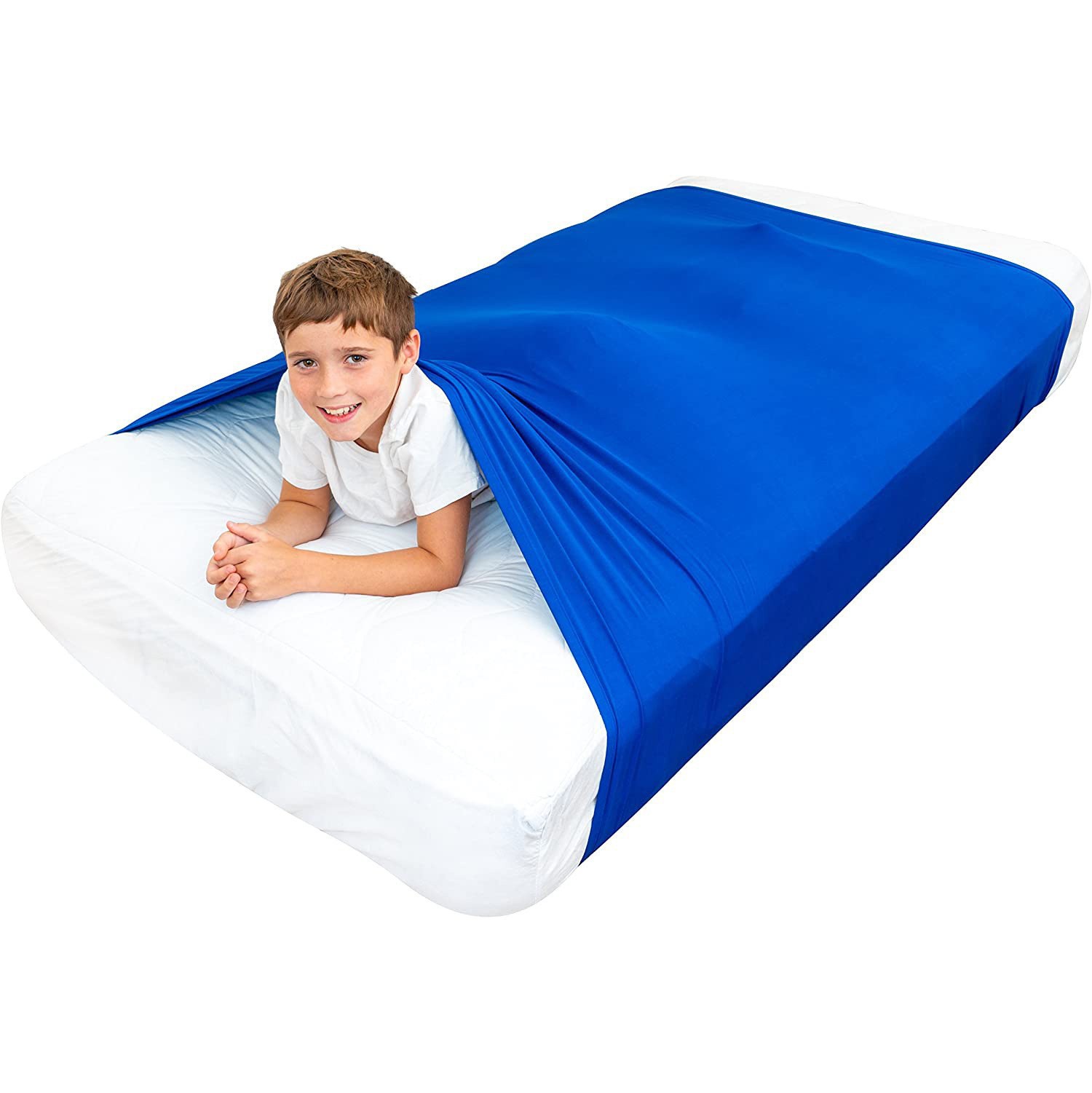 Picture of Amazon cross-border bed set children's sensory compression sheets elastic breathable pressure relief SENSORYBLANK