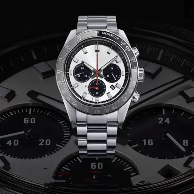 Cross-border large dial fashion casual men's watch glow-in-the-dark men's quartz watch 21-2 link original