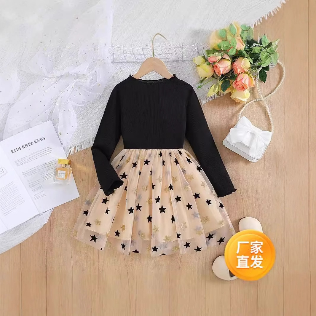 Picture of Girls' dress 2024 Spring New Korean Style Children's Big Children's Skirt Spring and Autumn Girl's Western Style Princess Skirt