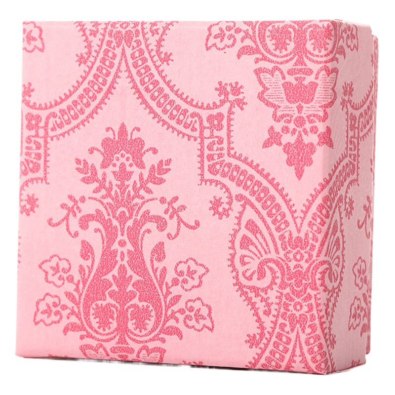 In stock wholesale AIMA orange boutique jewelry box hard pattern luxury gift box ring box necklace box jewelry box