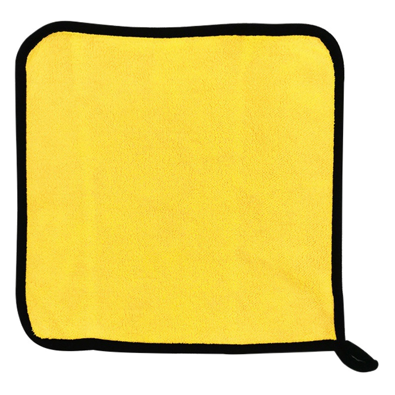 Yellow gray towel cloth sanitary towel Super absorbent lint-free glass floor cleaning towel coral fleece hygiene