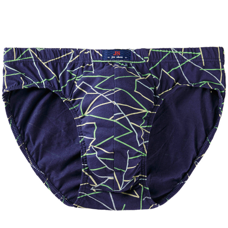 Picture of Factory wholesale middle-aged cotton underwear men's underwear breathable briefs large size fat guy waist underwear head