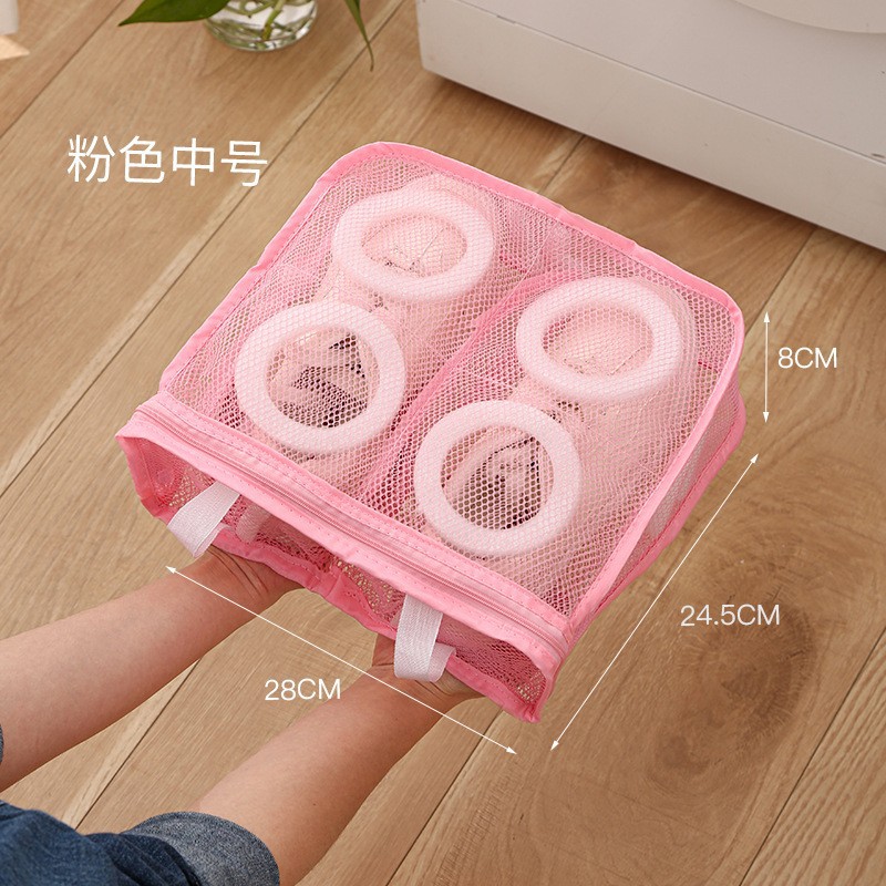 Picture of Washing machine shoe washing bag household lazy anti-deformation shoe cover mesh bag shoes special washing bag can be hung drying shoe bag