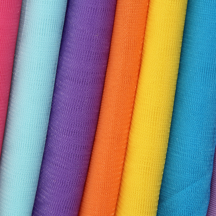 20D plain polyester mesh fabric wedding dress fashion women's clothing fabric in stock wholesale