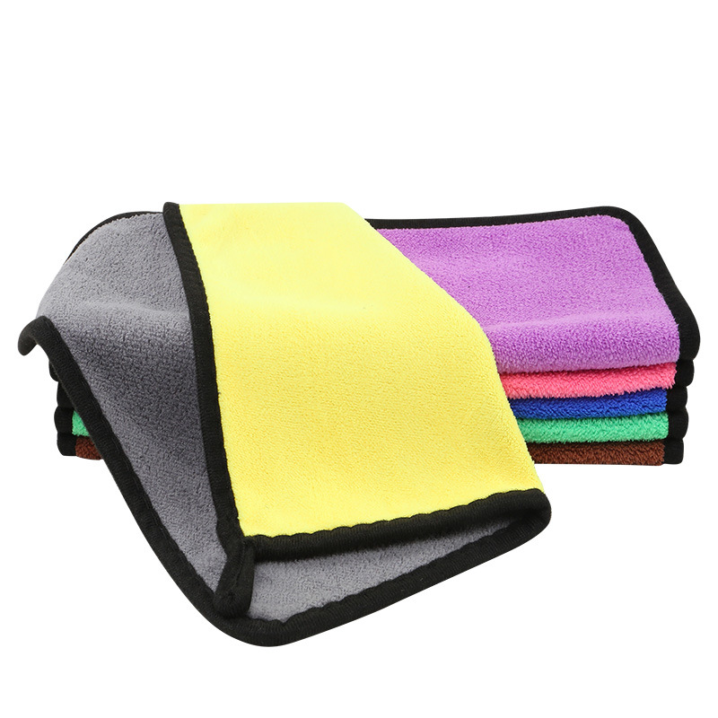 Picture of Car wash towel wholesale absorbent lint coral fleece towel car towel fishing towel various specifications towel